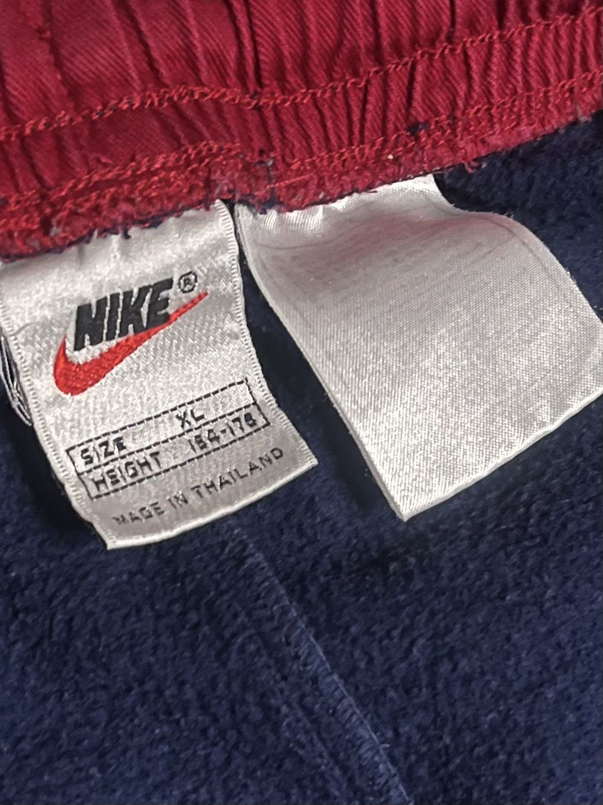 Nike Vintage 90s Nike Wide-Leg Cotton Joggers – Navy Blue, Size M Size US 32 / EU 48 - 5 Thumbnail