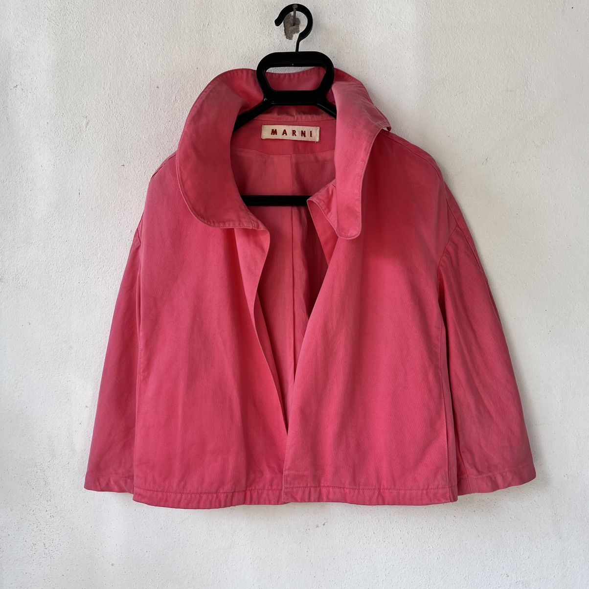 Marni Marni Cropped Peter Pan Collar Cotton Jacket Made in Italy Size XS / US 0-2 / IT 36-38 - 12 Thumbnail