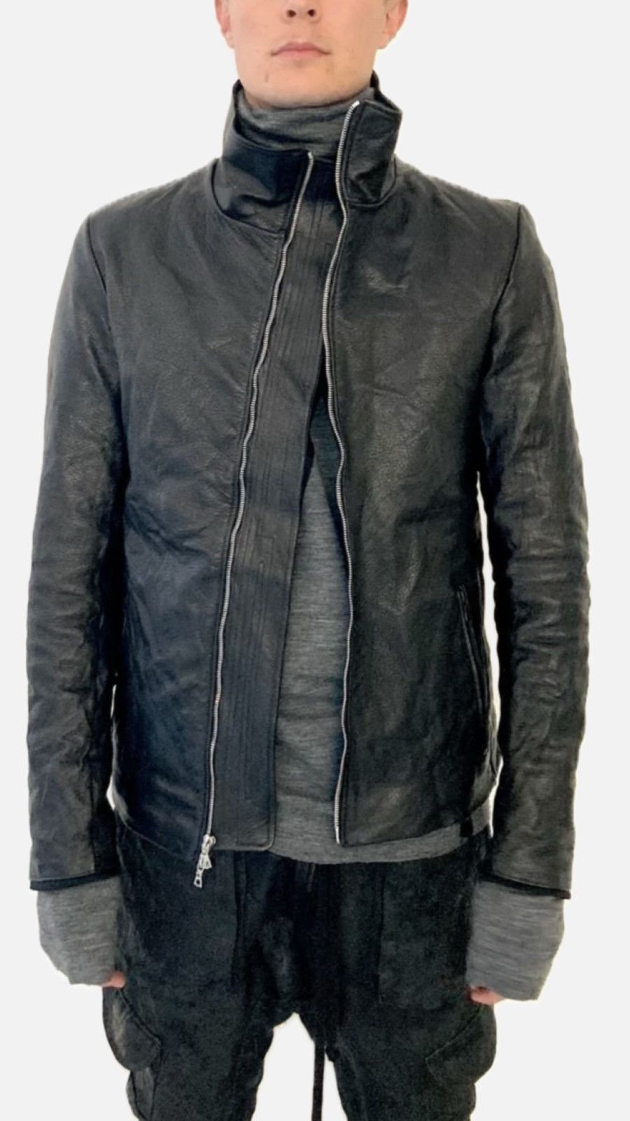 Zam Barrett Zam Barrett Minimalist Leather Jacket 46 Size US M / EU 48-50 / 2 - 1 Thumbnail