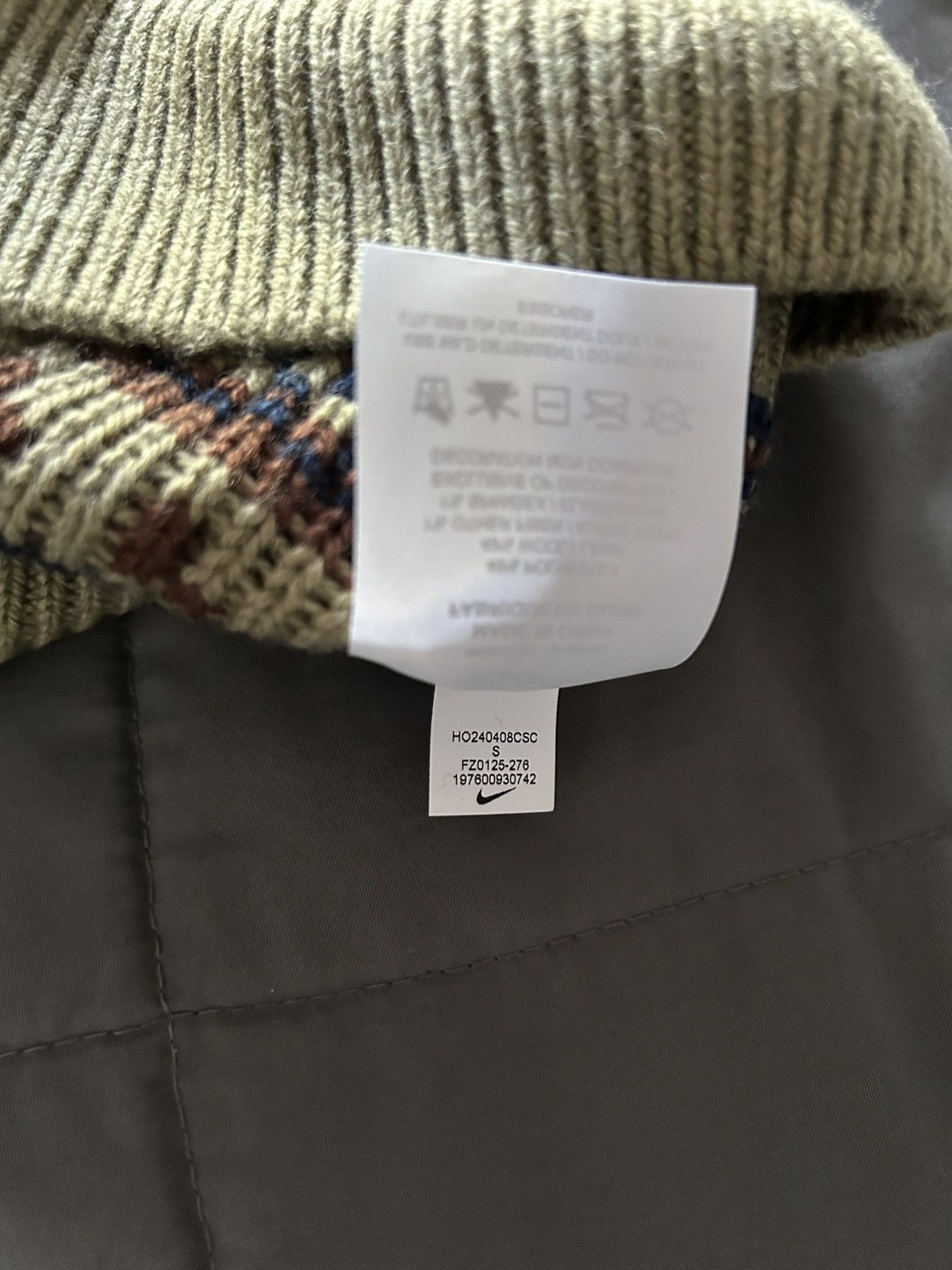 Nike Nike Life Men's Fair Isle Swoosh Sweater Size US S / EU 44-46 / 1 - 6 Thumbnail