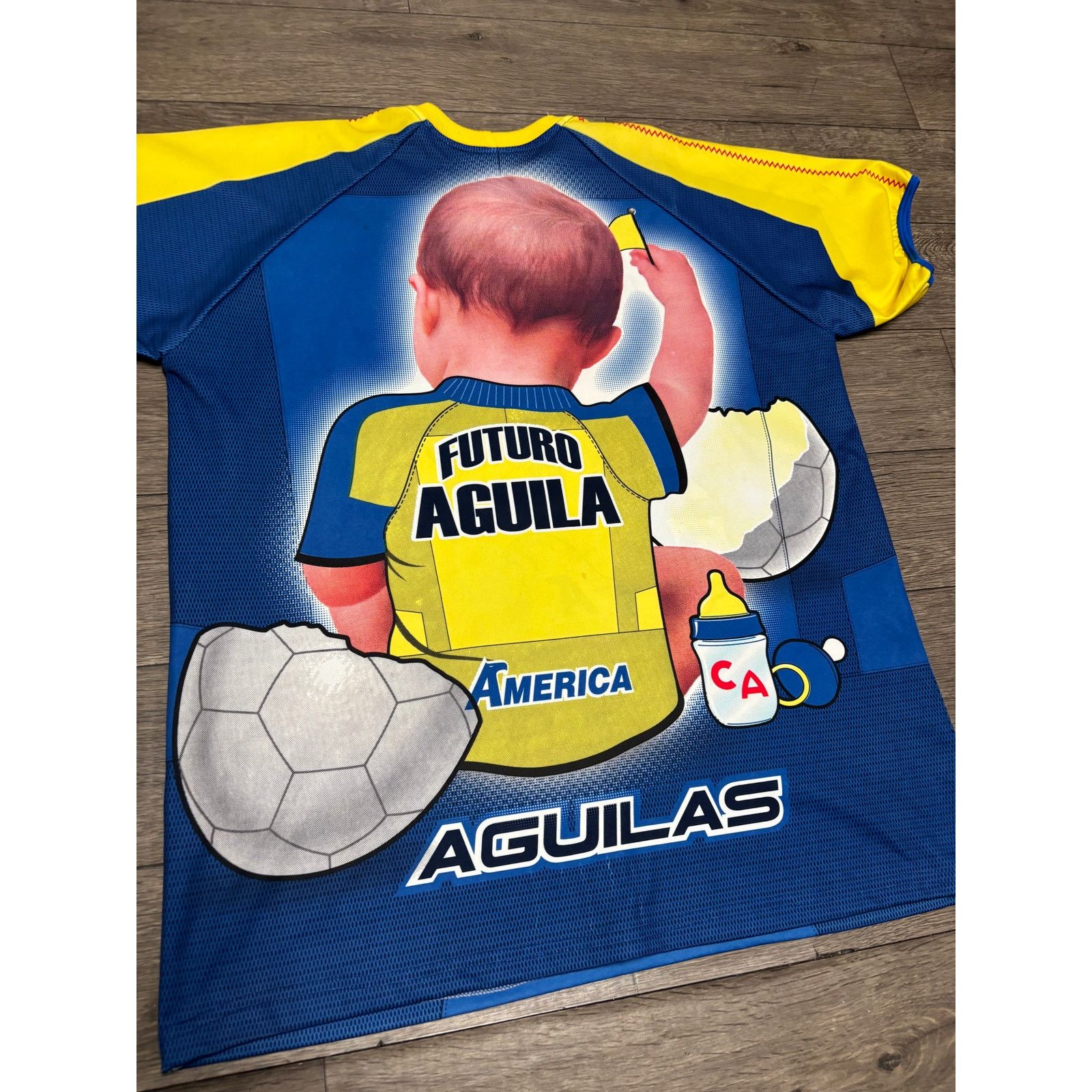 Chelsea Soccer × Vintage Vintage Club America Liga MX Baby Rap Tee Sz XL Blue Size US XL / EU 56 / 4 - 5 Thumbnail