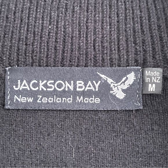Other Black Merino Wool Half Zip Sweater - Medium, made in NZ 🇳🇿 Size US M / EU 48-50 / 2 - 6 Thumbnail