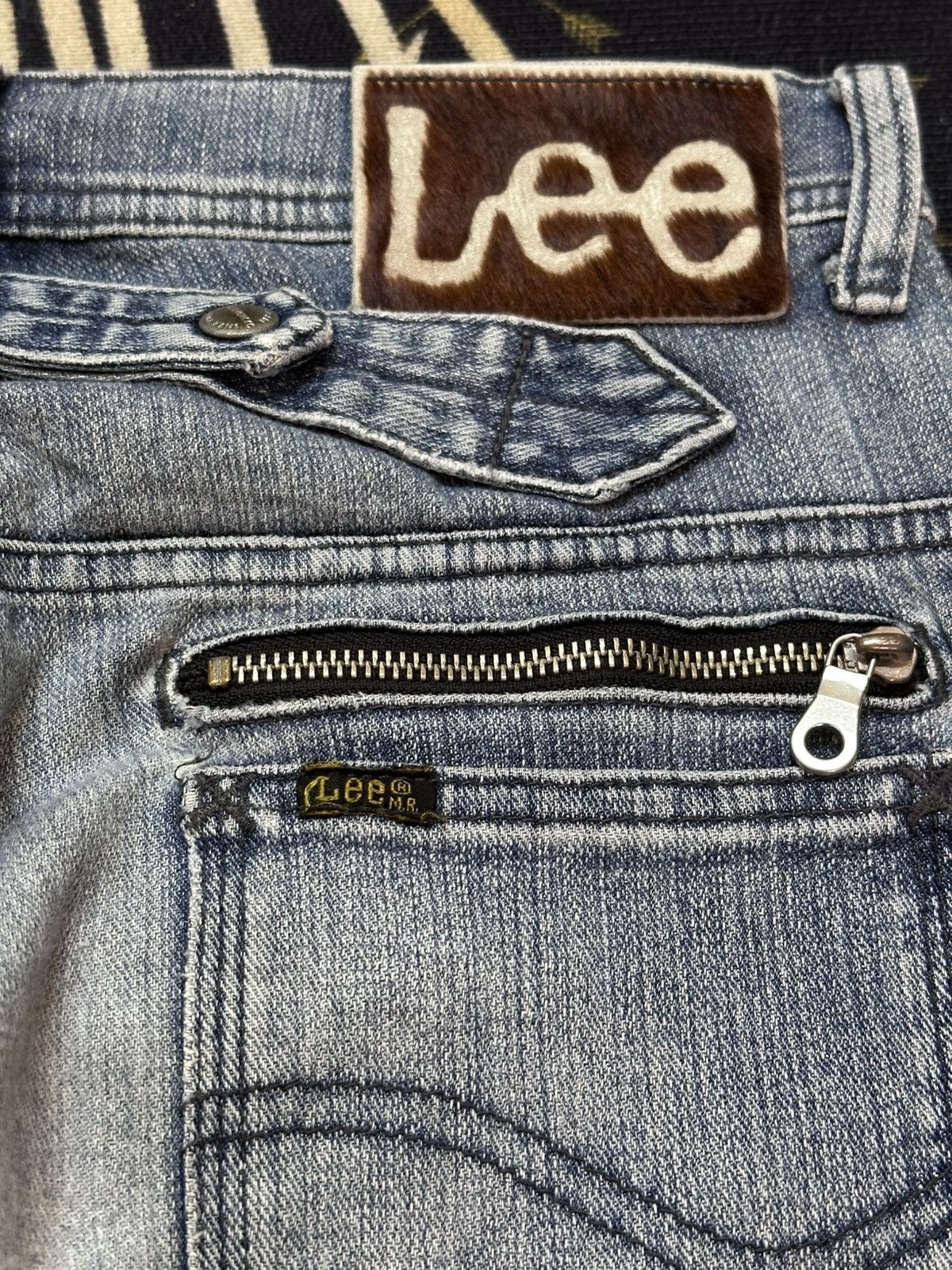 Lee Vintage Lee Cowboys Buckle Back Faded Denim Size US 30 / EU 46 - 9 Thumbnail
