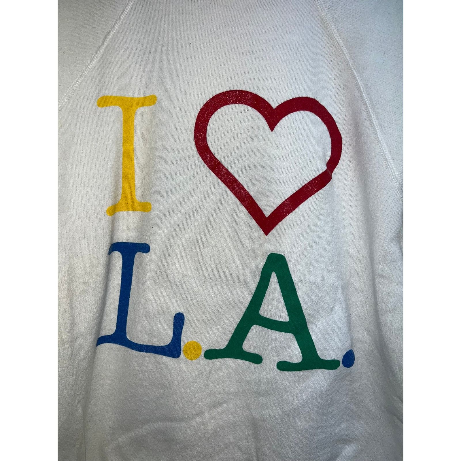 Vintage Vintage Los Angeles Sweatshirt I Love Heart LA Crewneck 90s Size US L / EU 52-54 / 3 - 2 Thumbnail