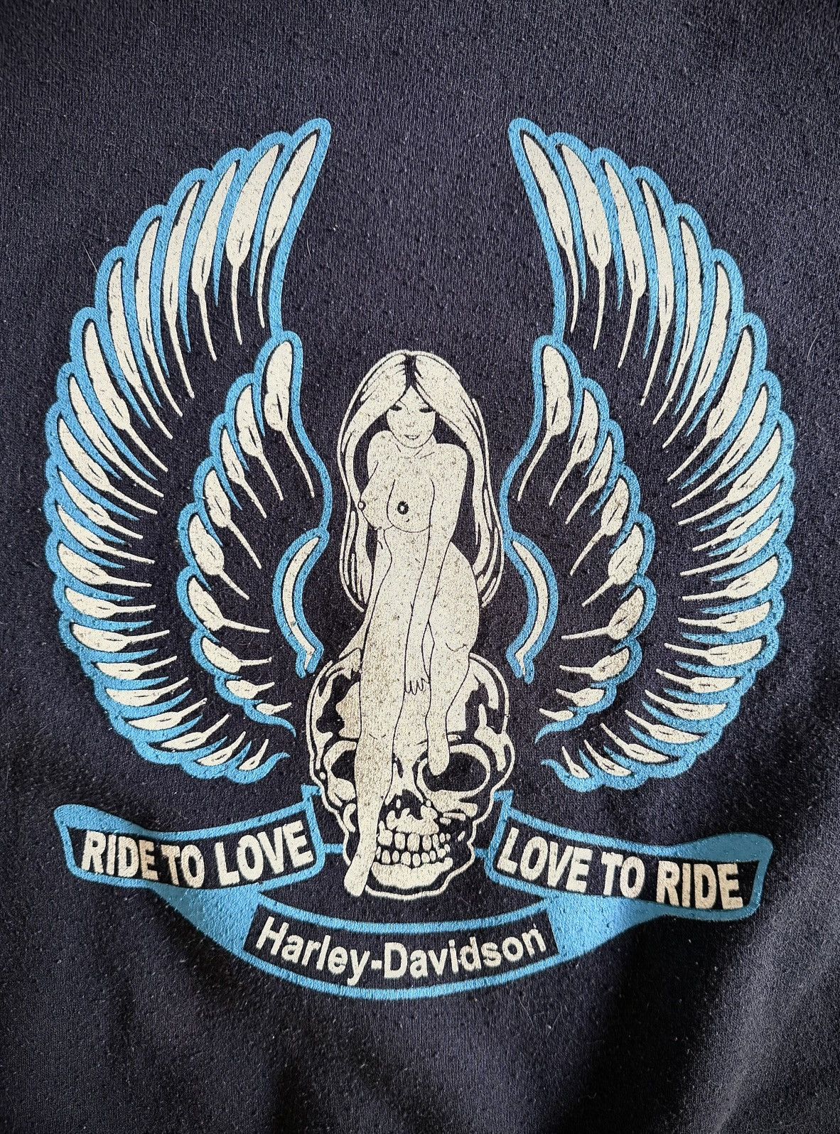 Harley Davidson Rare and sought Grail NUDE Harley crew neck. Size US XL / EU 56 / 4 - 2 Thumbnail
