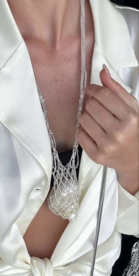 Other Beaded mesh necklace Seashell Summer Beach Gold Jewelry Size ONE SIZE - 3 Thumbnail
