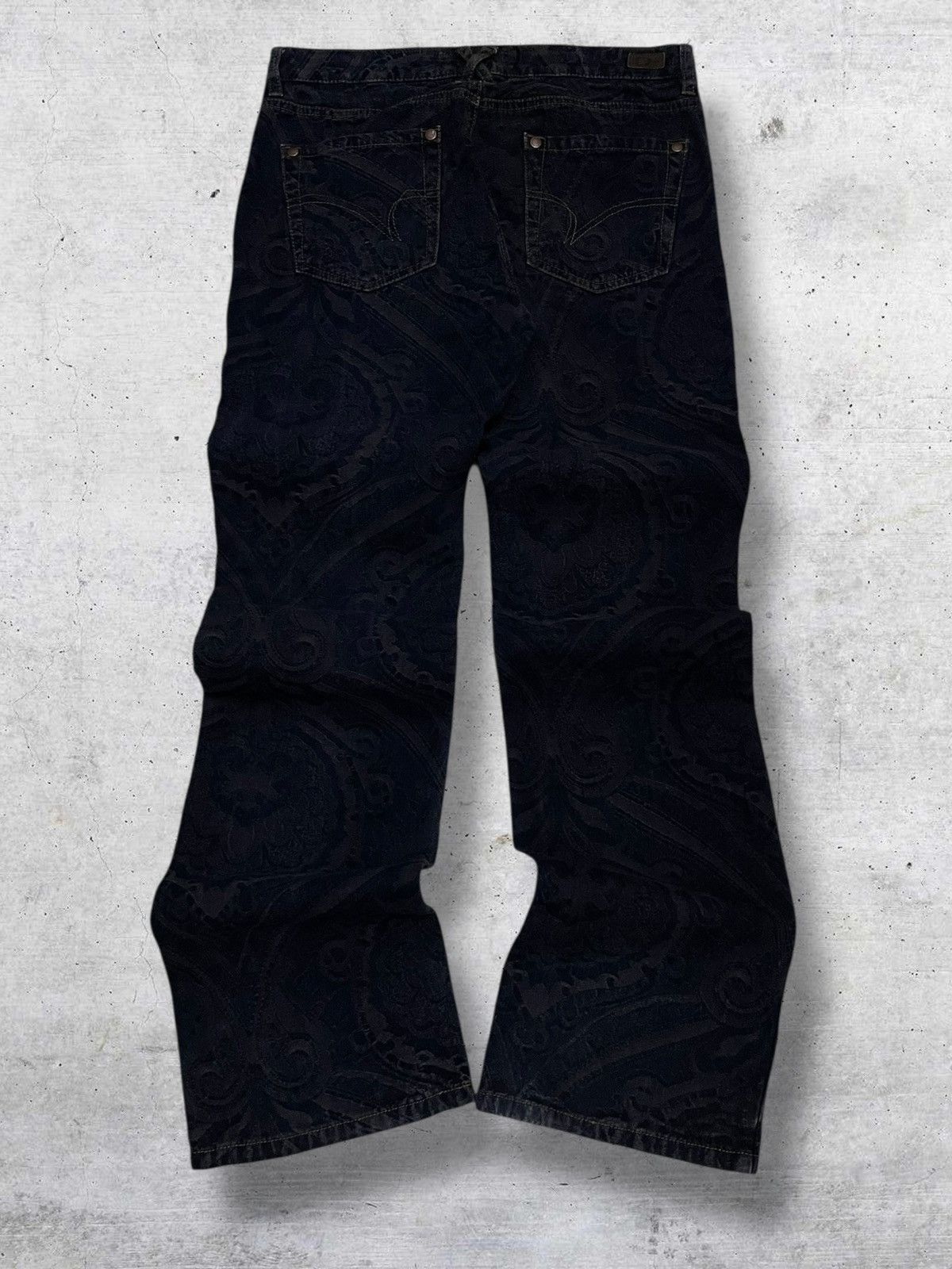 Japanese Brand VINTAGE DKNY DESIGNER PAISLEY FLARED STREETWEAR DENIM Size US 30 / EU 46 - 7 Thumbnail