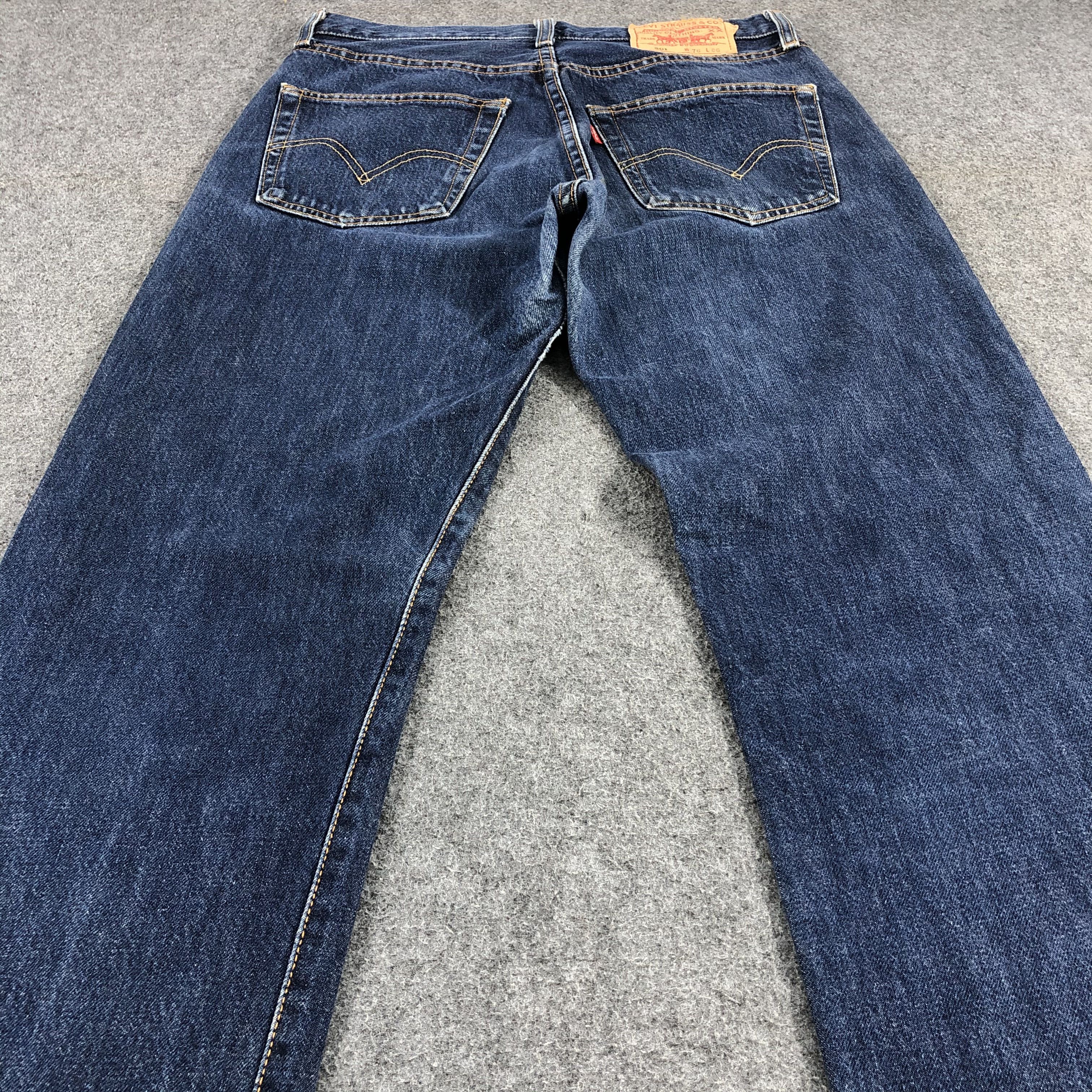 Levi's Vintage Levis 501 Jeans Blue Washed Denim KJ466 Size US 29 - 4 Thumbnail