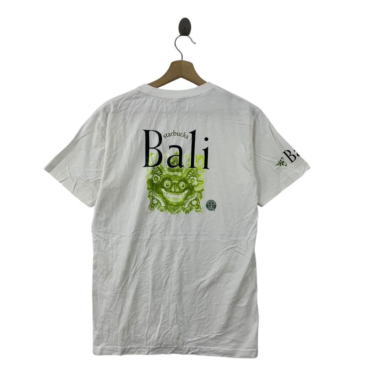 Vintage STARBUCKS BALI COLLECTION Aboriginal Goddess Tee Shirt Top Size S / US 4 / IT 40 - 8 Thumbnail