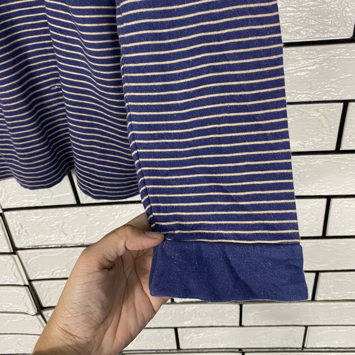 Lanvin 📌Vintage Hickory Chore Sweatshirt Striped Lanvin Size US M / EU 48-50 / 2 - 13 Thumbnail