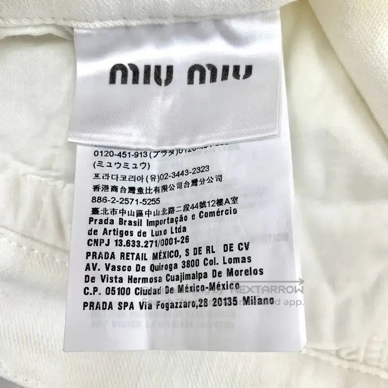 Miu Miu Miu Miu White Cotton Women's Casual Pants . Size 23" - 6 Thumbnail