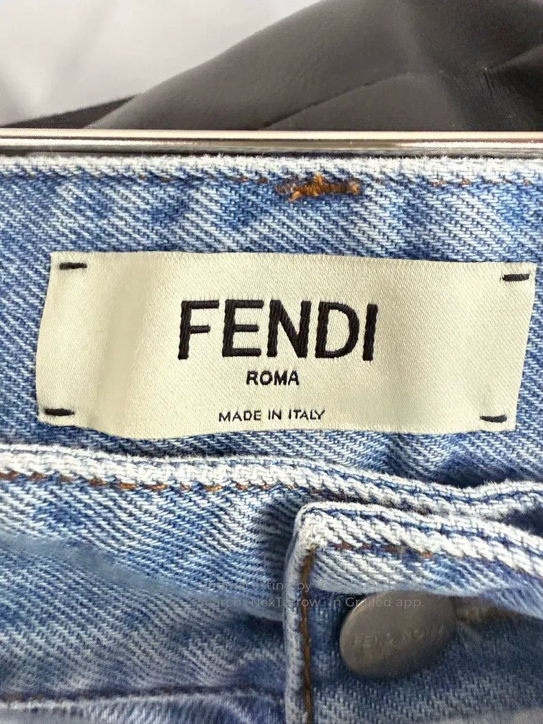 Fendi Fendi Solid denim pants Size 42" / US 20 - 7 Thumbnail