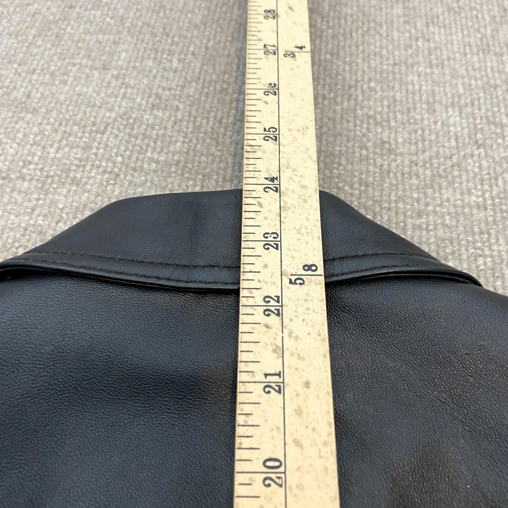 Vintage Wilsons Leather Jacket Womens Small Black Thinsulate Lined Button Collared Moto Jacket Size S / US 4 / IT 40 - 7 Thumbnail