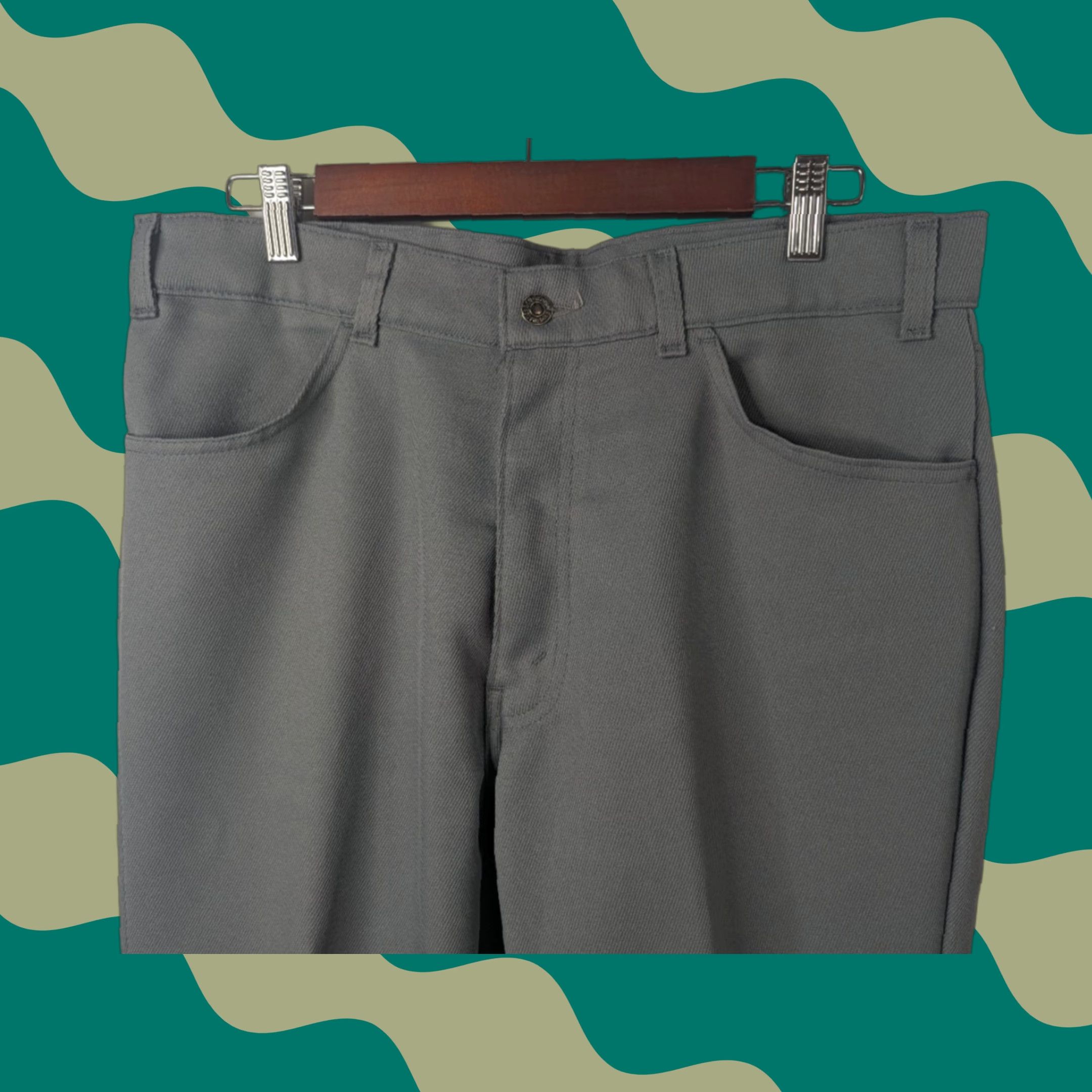 Levi's Levi’s Mens Jeans VTG 80s Bootcut Gray 36x29 Inseam 29 Pockets Denim Cotton Talon Zip Size US 35 - 1 Thumbnail