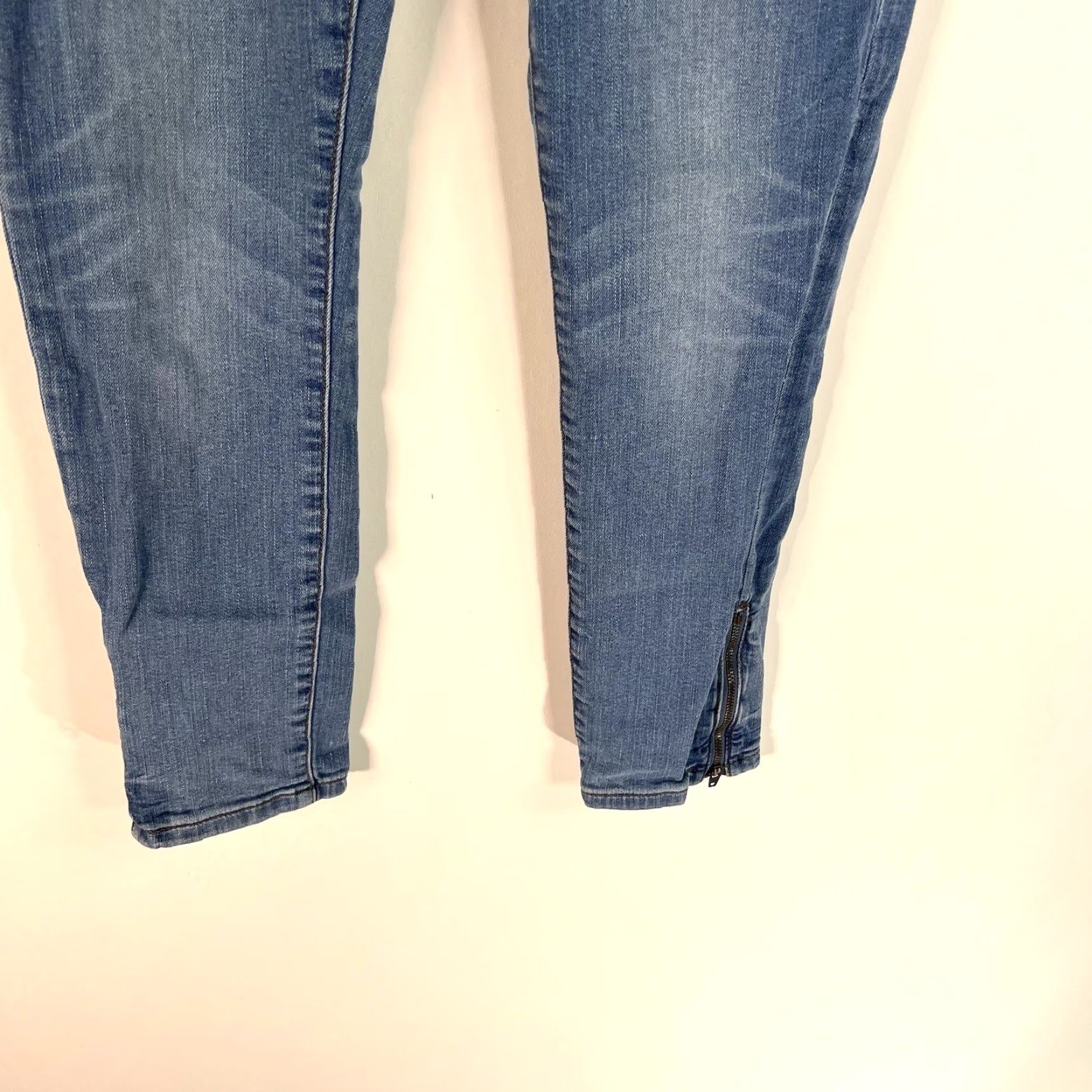 Banana Republic Banana Republic Jeans Skinny Cropped Side Zip Cuff Denim Womens 26 Blue 26X25 Size 26" / US 2 / IT 38 - 3 Thumbnail