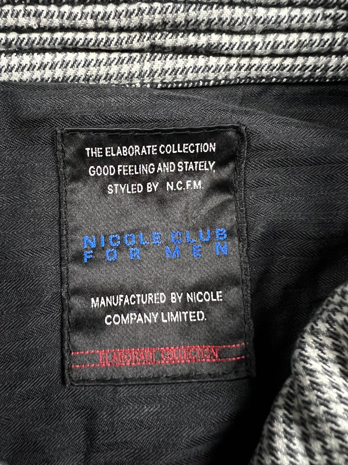 Japanese Brand × Nicole Club Nicole Club For Men Houndstooth Trucker Jacket Size US M / EU 48-50 / 2 - 14 Thumbnail