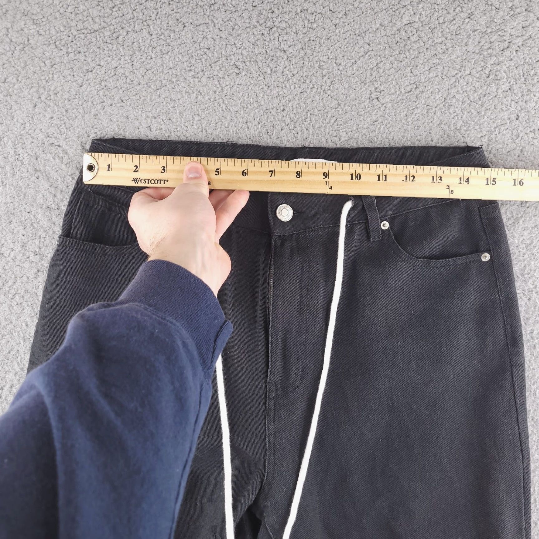 Pacsun Pacsun Pants Mens Small 28 Denim Jogger Black Distressed Ripped Jean Size US 29 - 5 Thumbnail