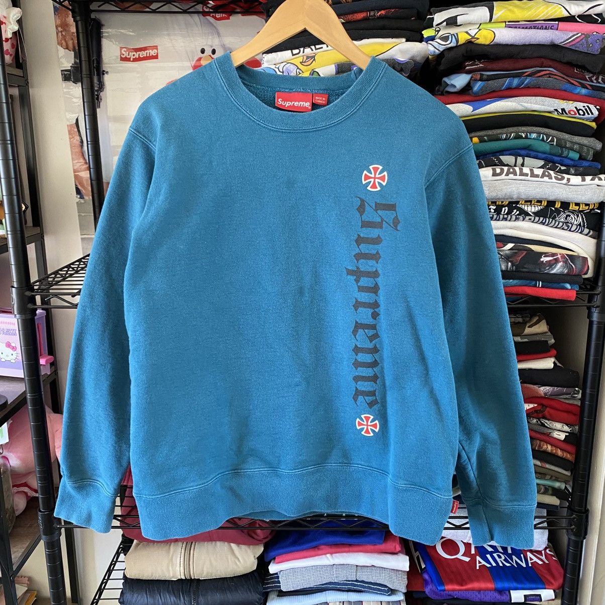 Supreme Surpeme Independent Truck Co Crewneck Sweatshirt Teal 2017 Size US M / EU 48-50 / 2 - 1 Thumbnail