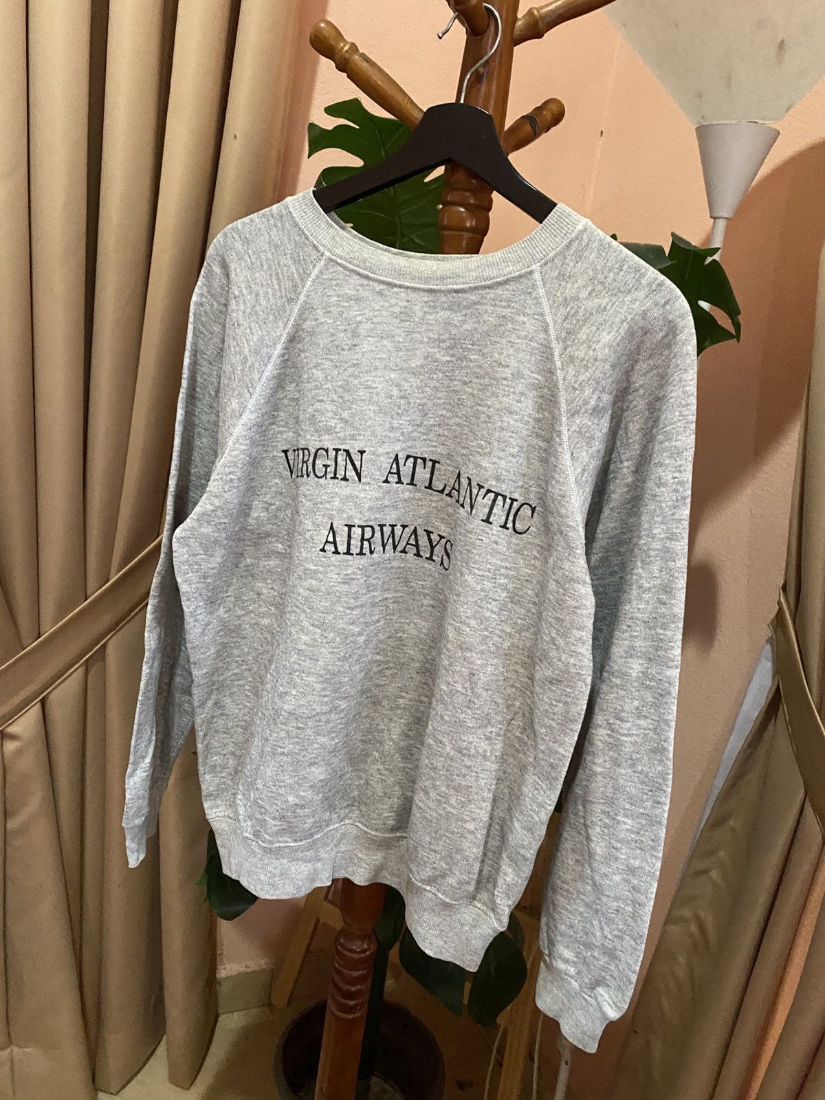 Vintage Vintage Virgin Atlantic Airways Sweatshirt – 80s/90s Hanes Size US M / EU 48-50 / 2 - 4 Thumbnail