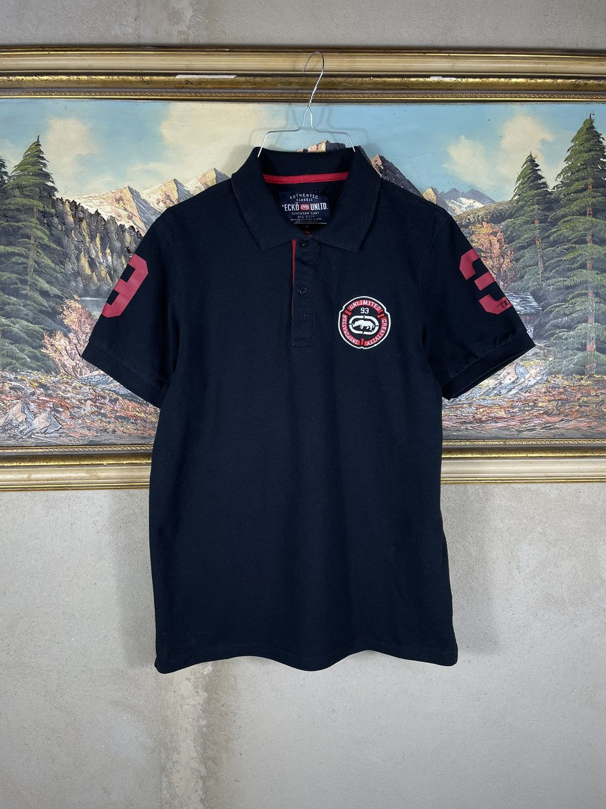 Ecko Unltd. × Vintage Black vintage retro Y2K 00s polo t-shirt tees Ecko Untld. Size US M / EU 48-50 / 2 - 1 Thumbnail