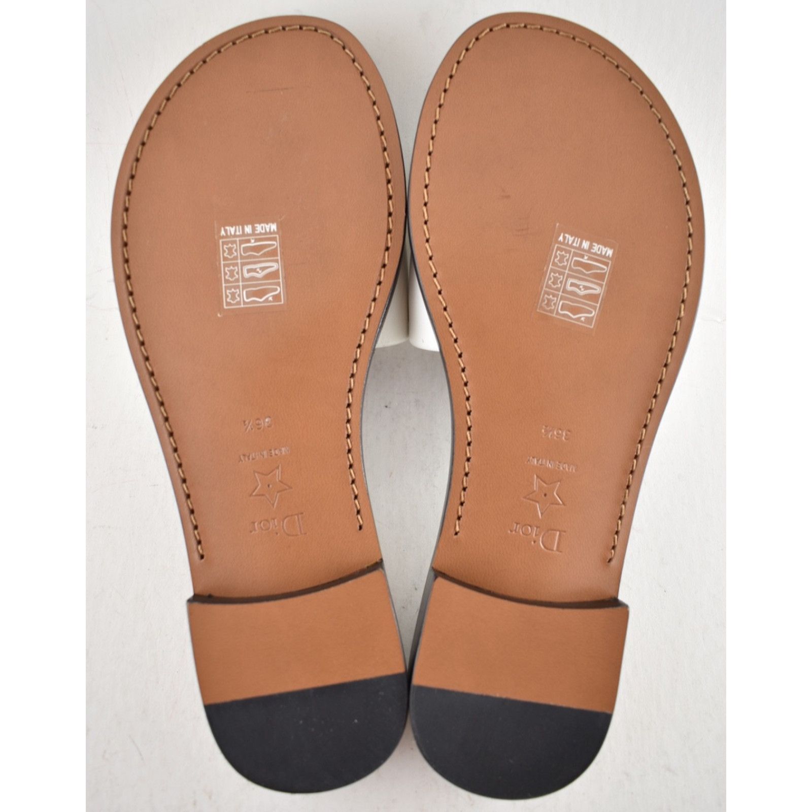Dior Christian Dior Diorevolution White Silver Metal Logo Slide Size US 6.5 / IT 36.5 - 13 Thumbnail