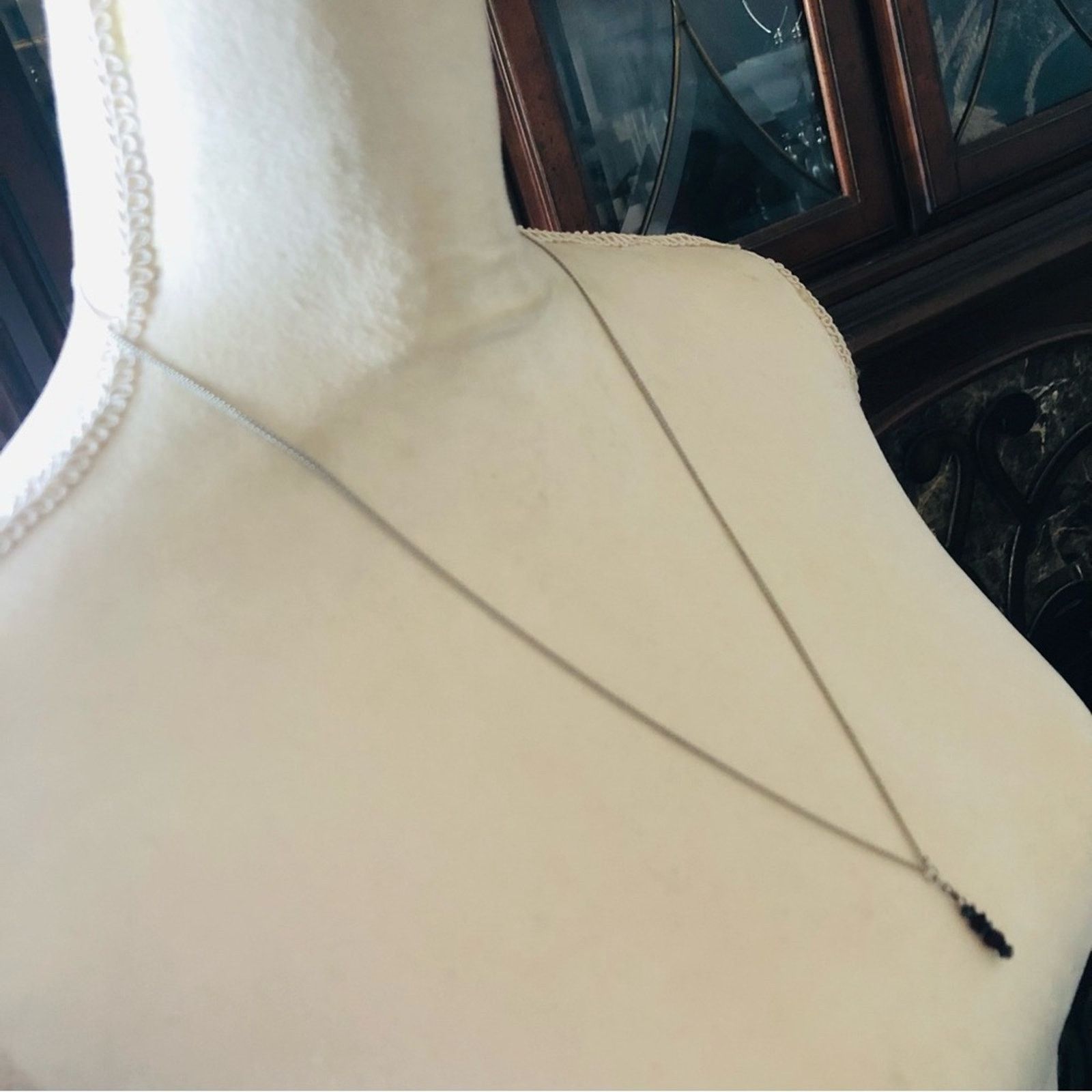 Handmade Hand crafted garnet crystal dangle pendant necklace Size ONE SIZE - 3 Thumbnail