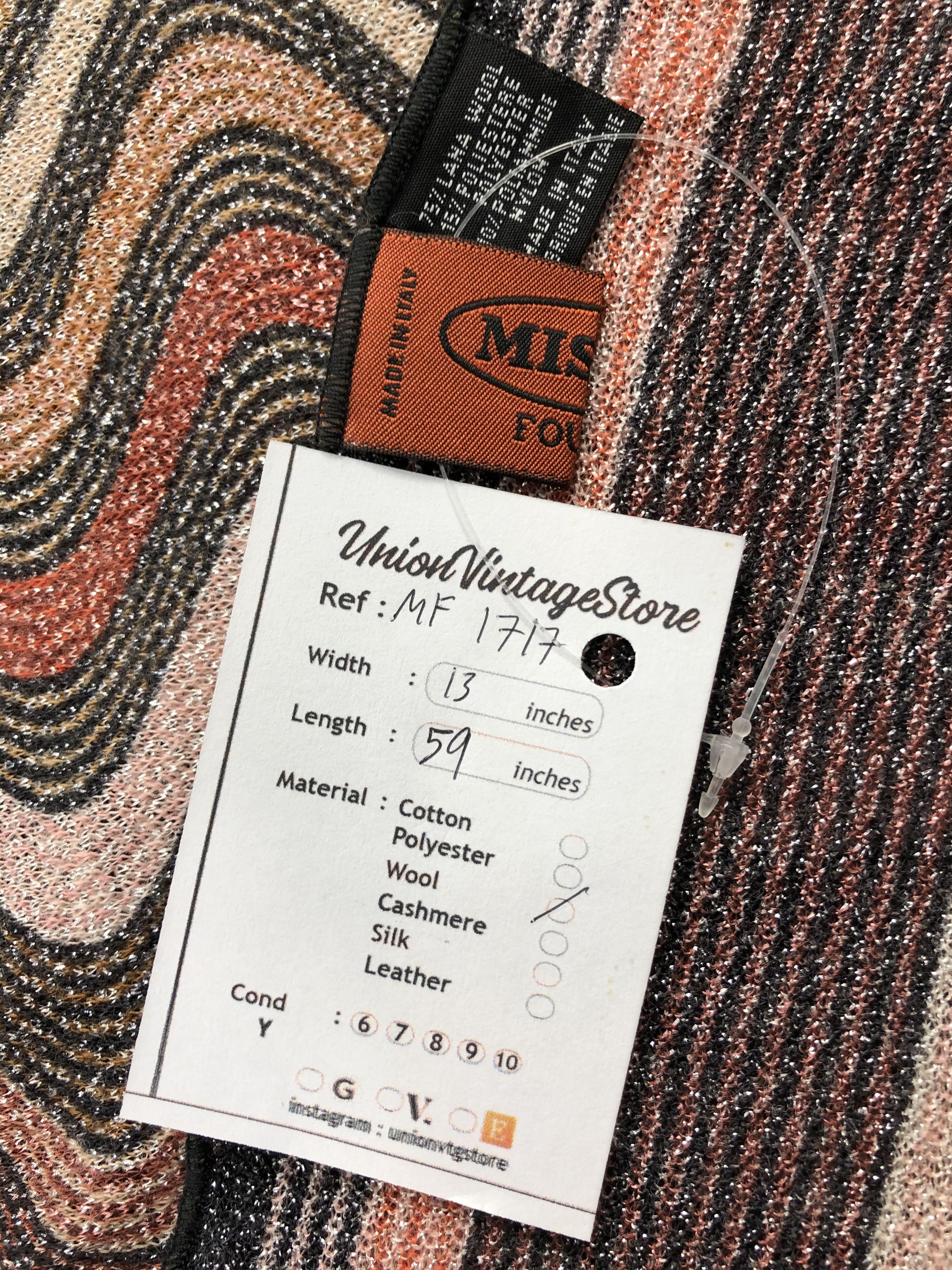 Missoni Vintage Missoni Scarf/Muffler/Neckwear MF1718 Size ONE SIZE - 5 Thumbnail
