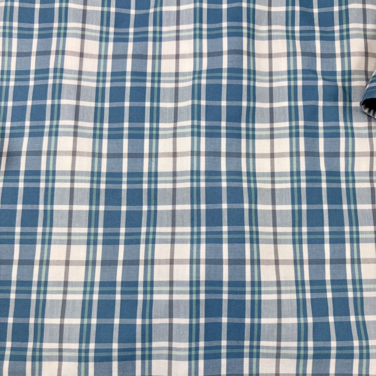 UNTUCKit UNTUCKit Maxville Blue Plaid Wrinkle Free Shirt Men's 3XL Size US XXL / EU 58 / 5 - 10 Thumbnail