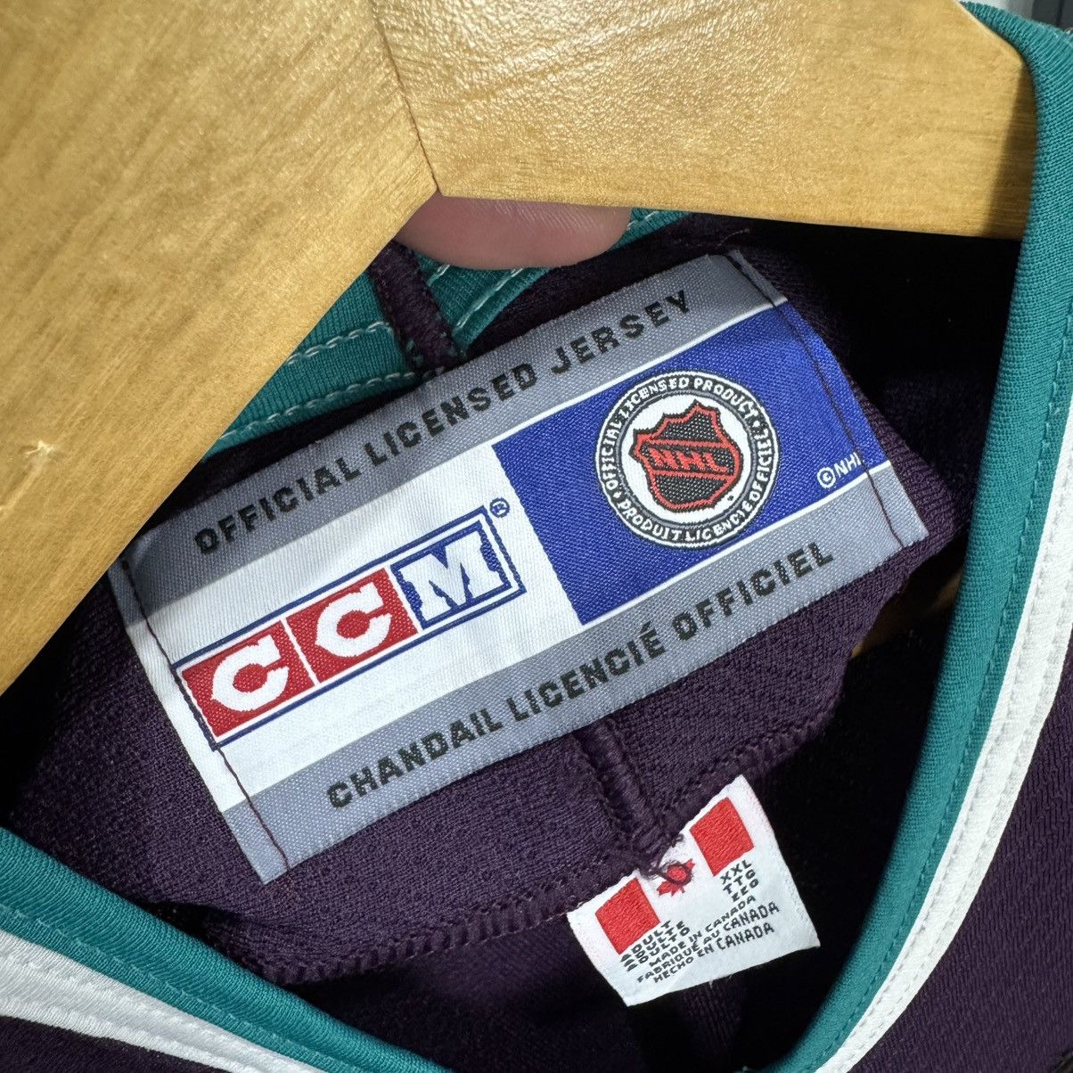 NHL × Vintage Vtg CCM NHL Mighty Ducks Jersey Size US XXL / EU 58 / 5 - 8 Thumbnail
