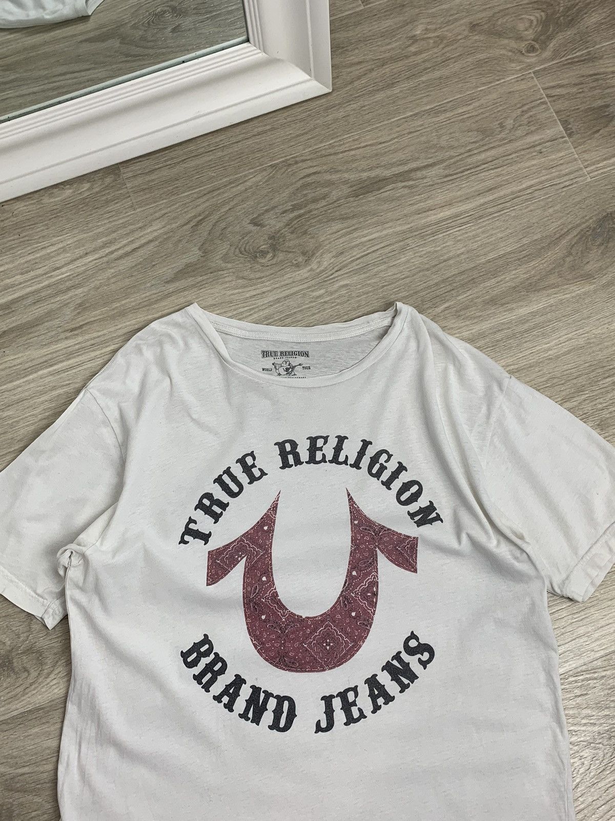 True Religion Treue Religion White T-Shirt Big Logo Size:L Size US L / EU 52-54 / 3 - 6 Thumbnail