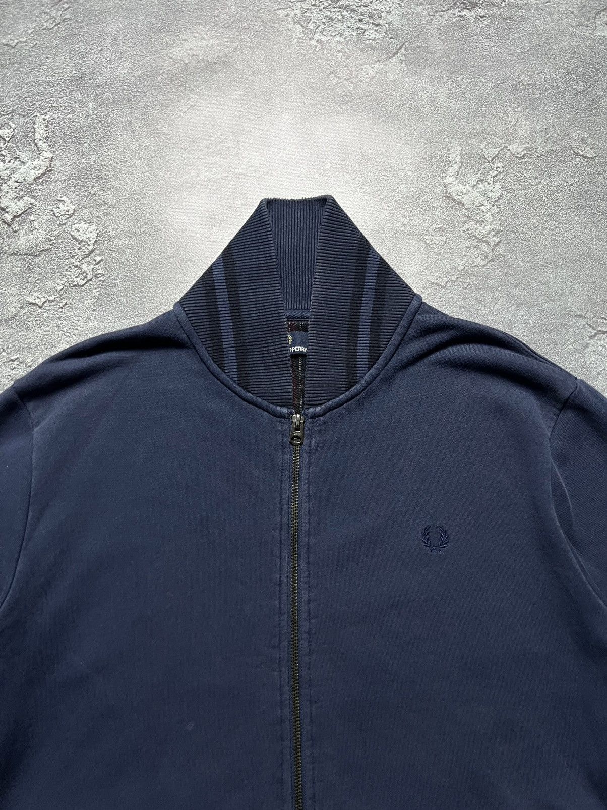 Fred Perry Vintage Fred Perry Track Jacket Zip Hoodie Big Logo Casual L Size US L / EU 52-54 / 3 - 2 Thumbnail