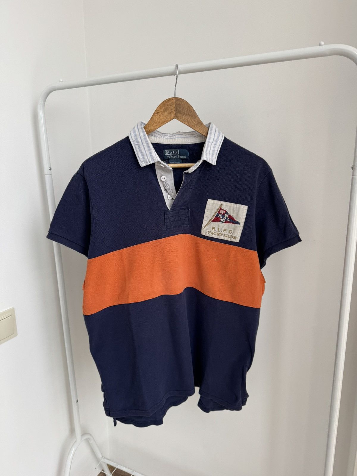 Polo Ralph Lauren × Vintage Vintage Polo Ralph Lauren Yacht Club polo tee Size US XL / EU 56 / 4 - 1 Thumbnail