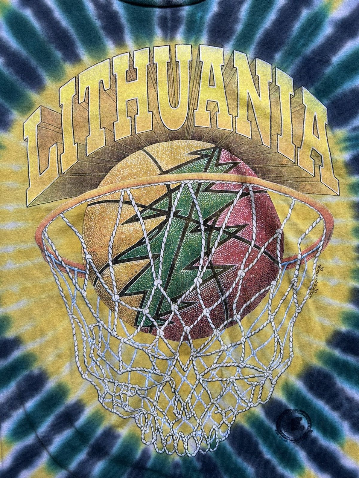 Vintage Vintage 90s Grateful Dead Lithuania Tee Sports USA Anvil Size US XXL / EU 58 / 5 - 2 Thumbnail