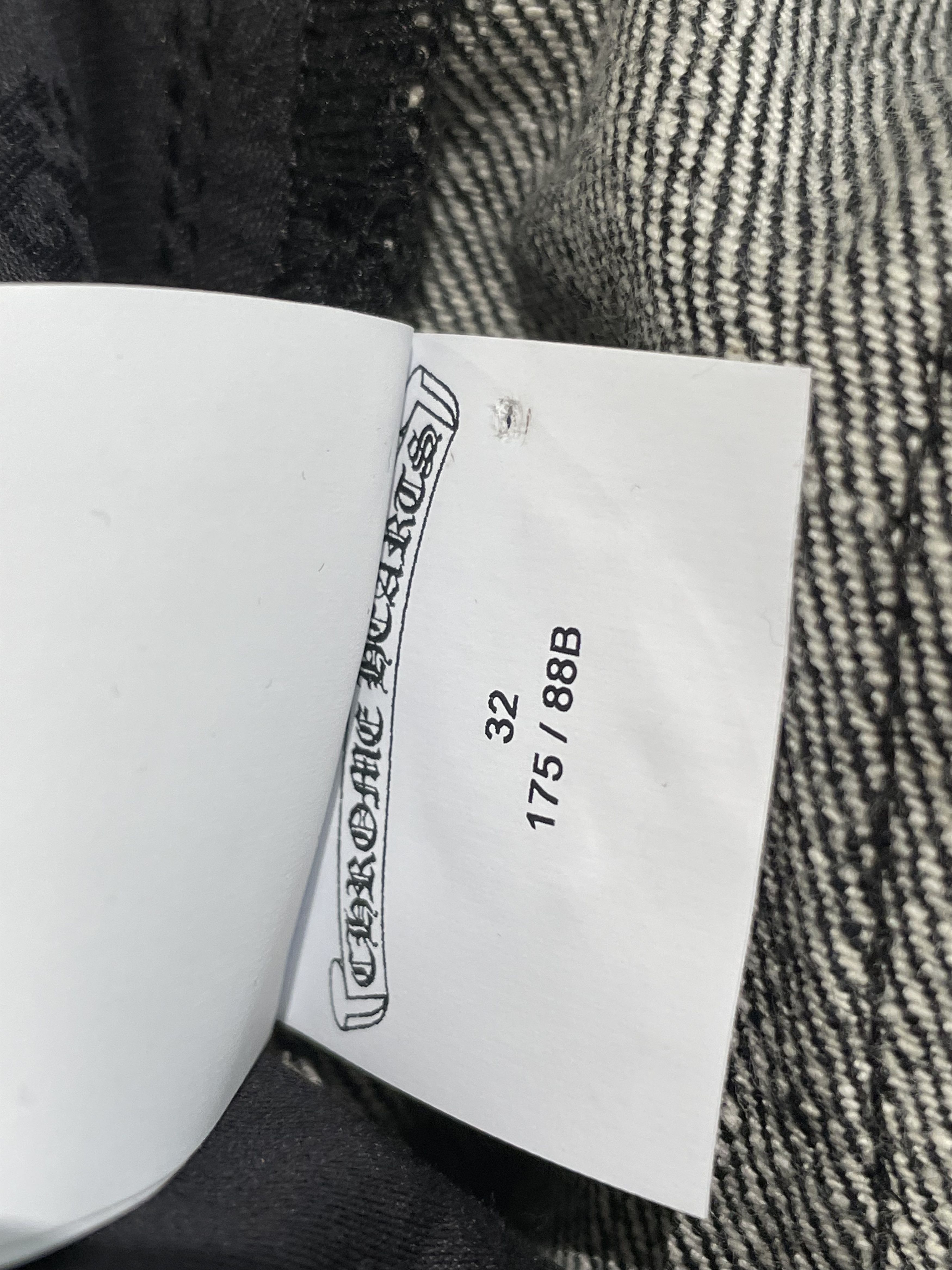 Chrome Hearts Chrome Hearts Black Star Leather Patch Dark Grey Jeans Size US 32 / EU 48 - 14 Thumbnail