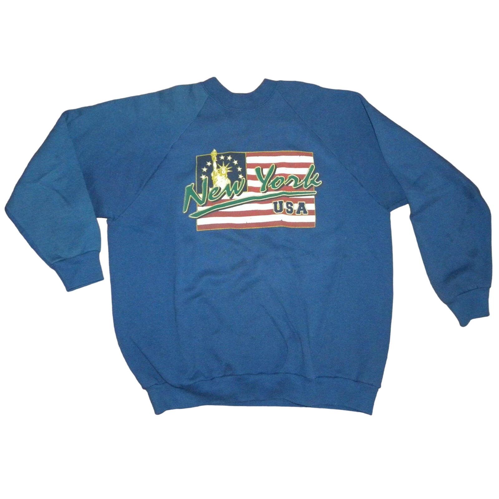 Vintage 80s NYC Sweatshirt | Made USA New York City Destination XL Size US XL / EU 56 / 4 - 3 Thumbnail