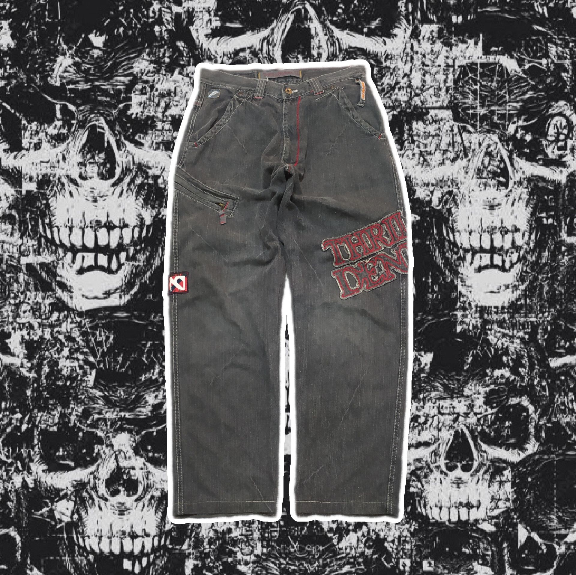 Japanese Brand THRILLER DENIM WASHED BLACK Size US 32 / EU 48 - 4 Thumbnail