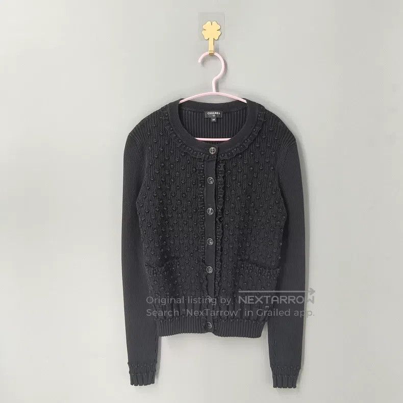 Chanel Chanel Wood-ear knitted cardigan coat Size XS / US 0-2 / IT 36-38 - 1 Thumbnail
