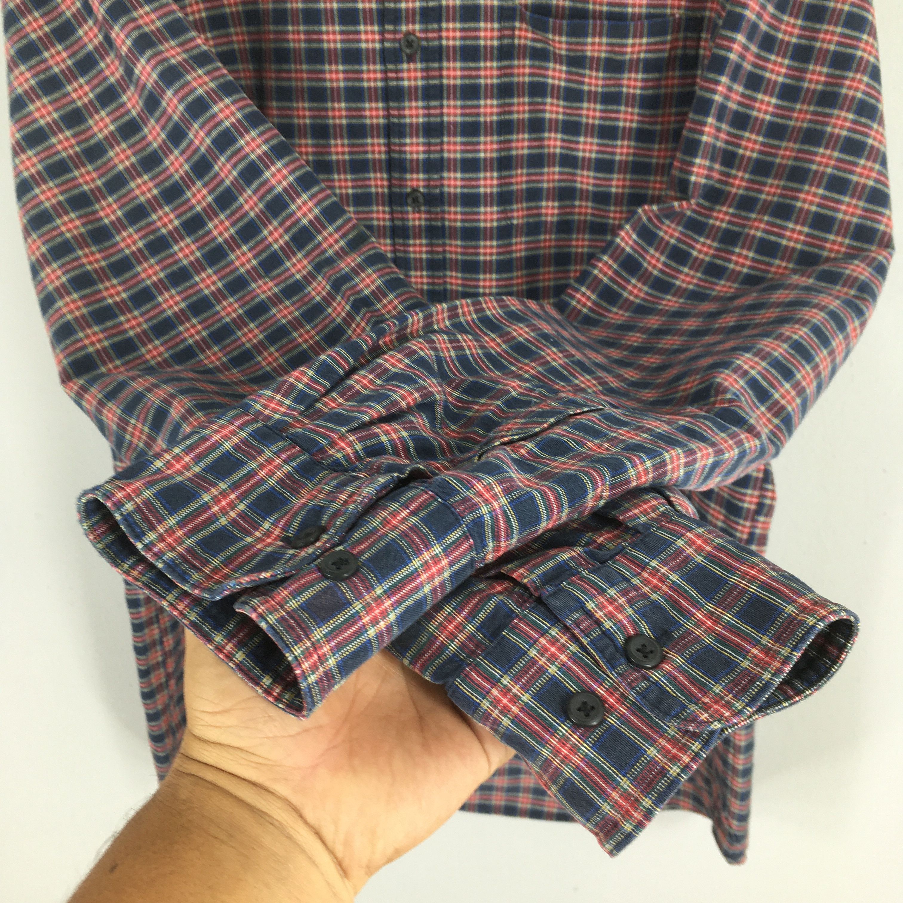L.L. Bean Vintage LL Bean Flannel Checkered Shirt XLarge Size US XL / EU 56 / 4 - 4 Thumbnail