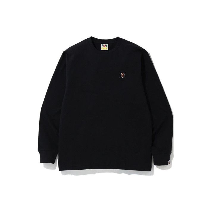 Bape BAPE Unisex Head One Point Long-Sleeve Tee (Baby Milo Logo) Size US M / EU 48-50 / 2 - 1 Thumbnail