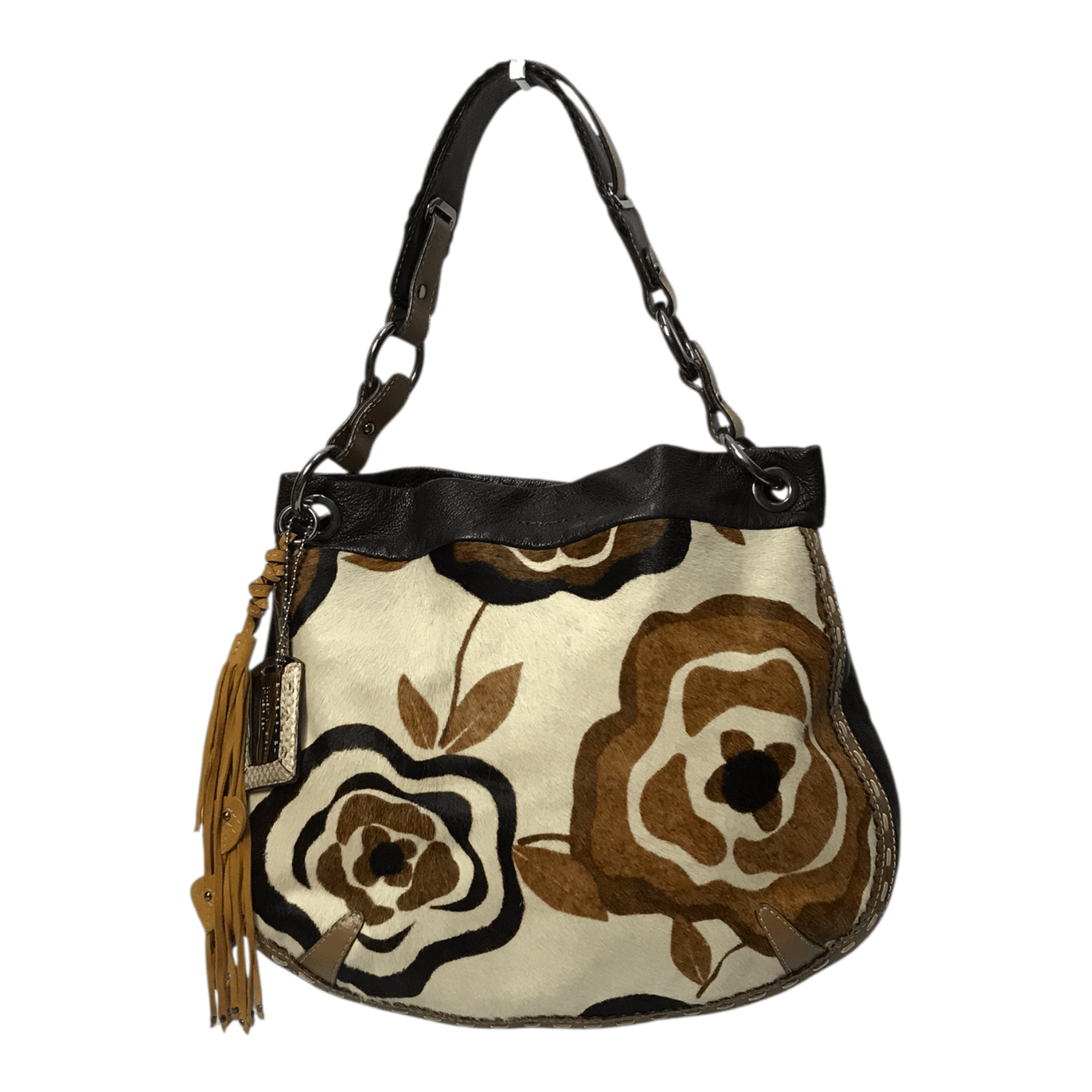 Barbara Bui 2011 Barbara Bui Suede Leather Style Fur HandBag Size ONE SIZE - 3 Thumbnail