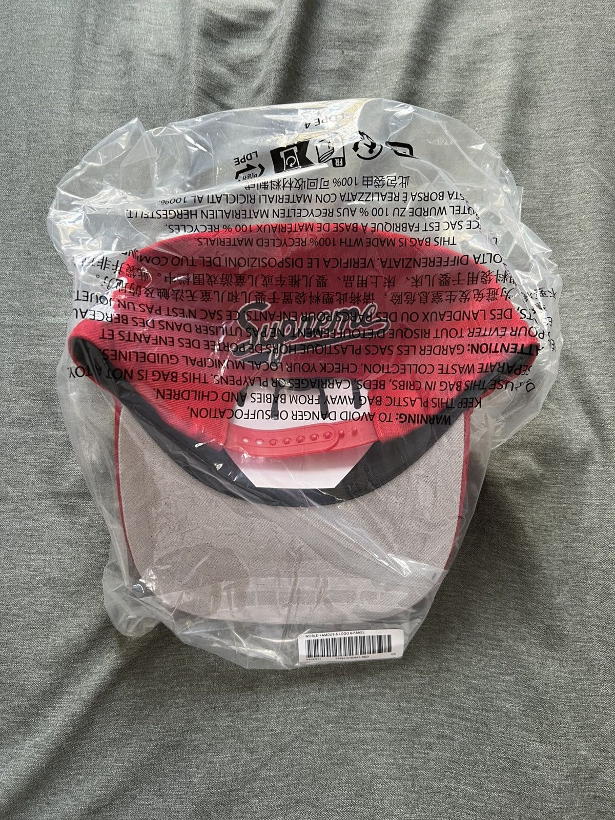 Supreme Supreme World Famous S Logo 6 Panel Red Size ONE SIZE - 3 Thumbnail