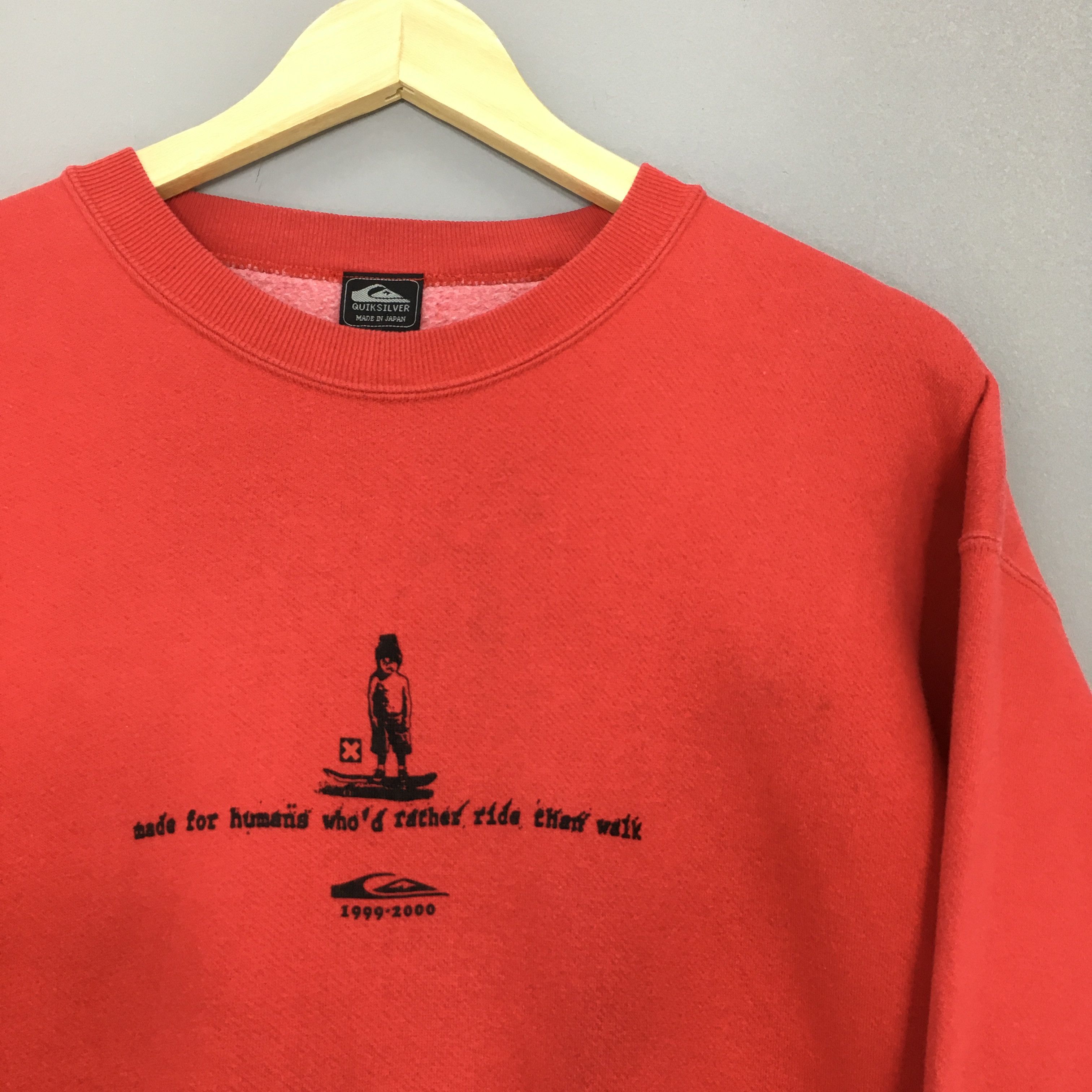 Quiksilver × Vintage Vintage 1990s Quiksilver Skateboards Sweatshirt Large Size US L / EU 52-54 / 3 - 4 Thumbnail