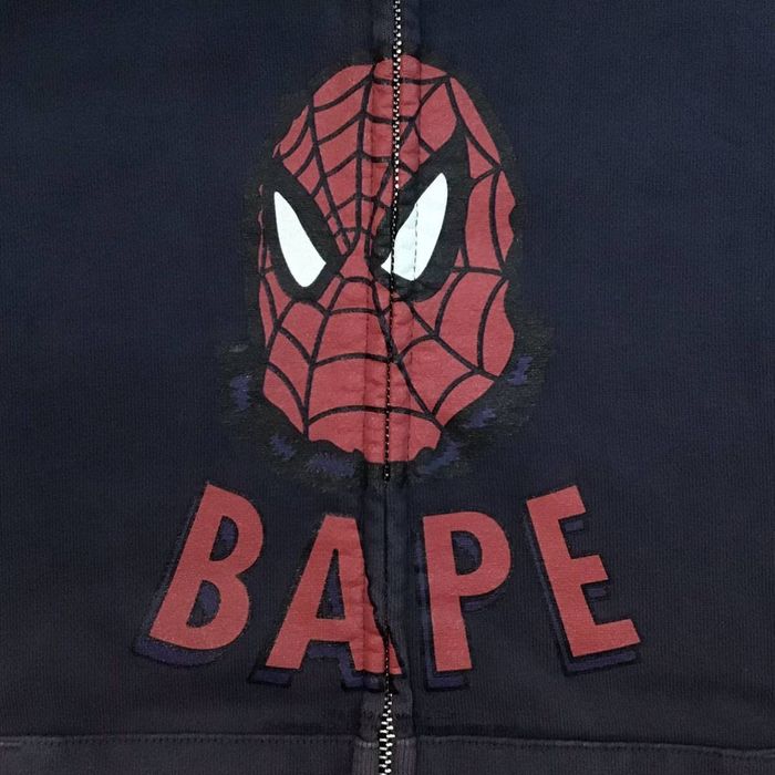 Bape BAPE × marvel comics Spiderman full zip hoodie a bathing ape | Grailed