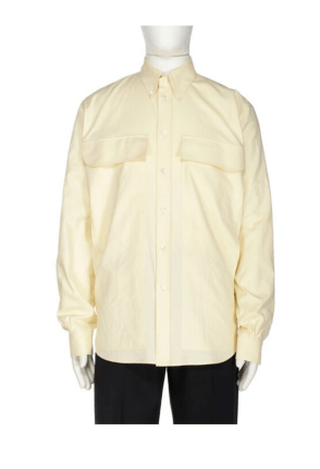 Fendi o1B3y1r0526 Shirt in Pastel Yellow Size US M / EU 48-50 / 2 - 1 Preview