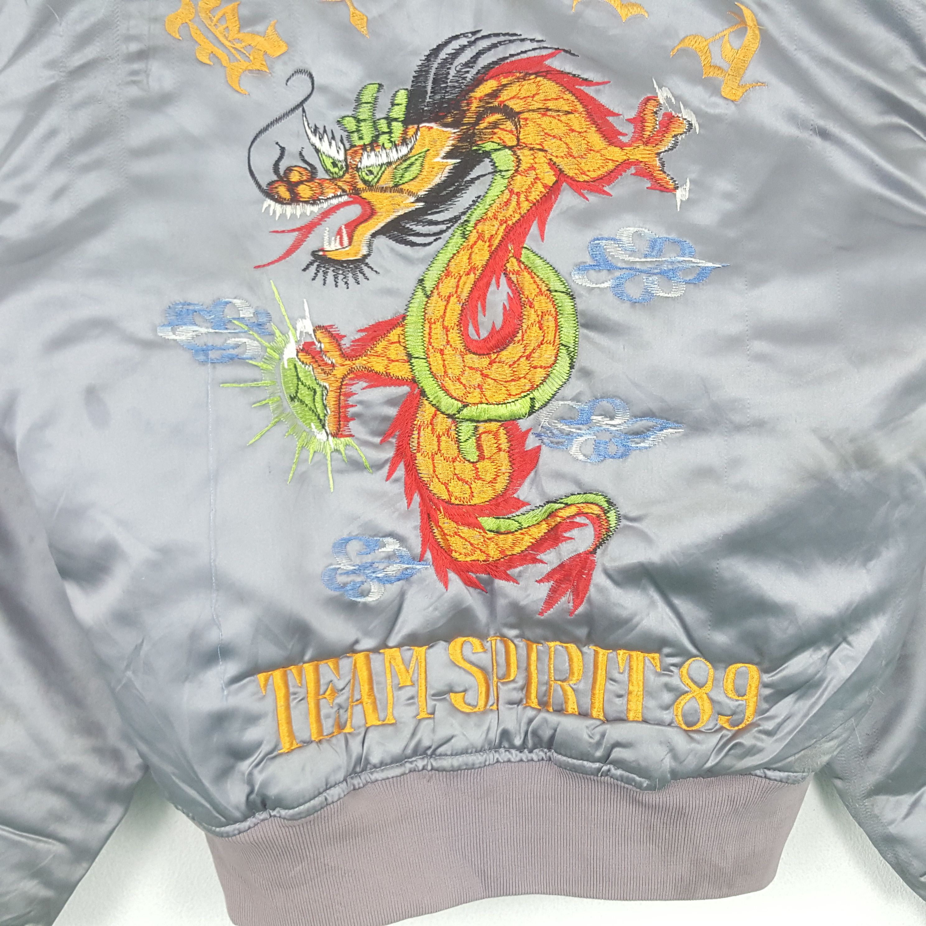Designer Vintage Chris Team Spirit 89 Embroidered Bomber Jacket Size US M / EU 48-50 / 2 - 2 Thumbnail