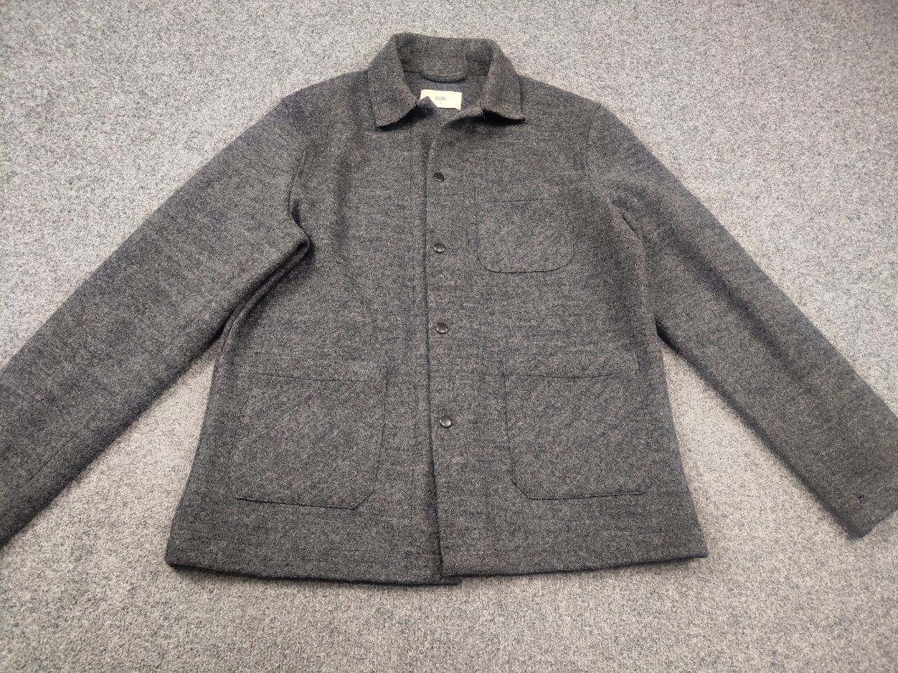 Folk Folk Design Chore Wool Blend Pocket Button Overshirt jacket Size US XL / EU 56 / 4 - 3 Thumbnail