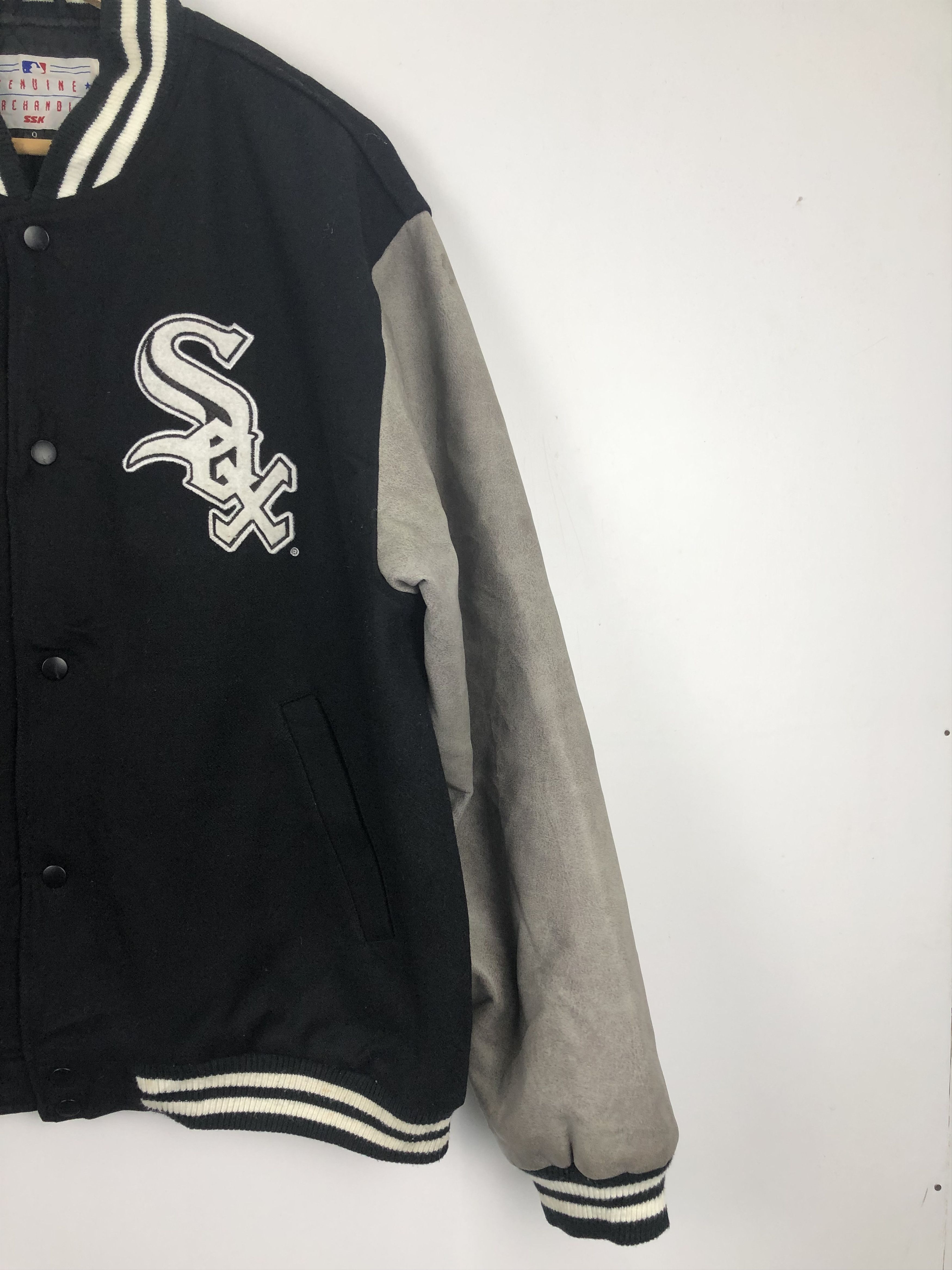 MLB Vintage 90s Sox MLBP Varsity Jacket Leather V0379 Size US L / EU 52-54 / 3 - 6 Thumbnail