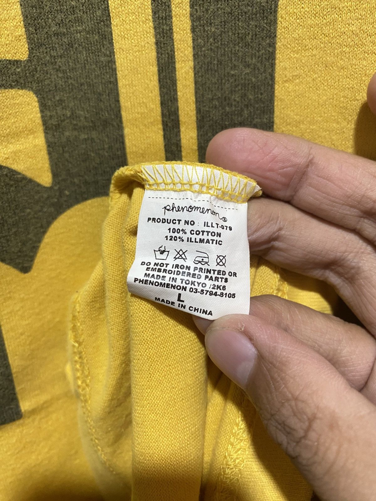 PHENOMENON Vtg phenomenon phe black/yellow tshirt Size US L / EU 52-54 / 3 - 5 Thumbnail