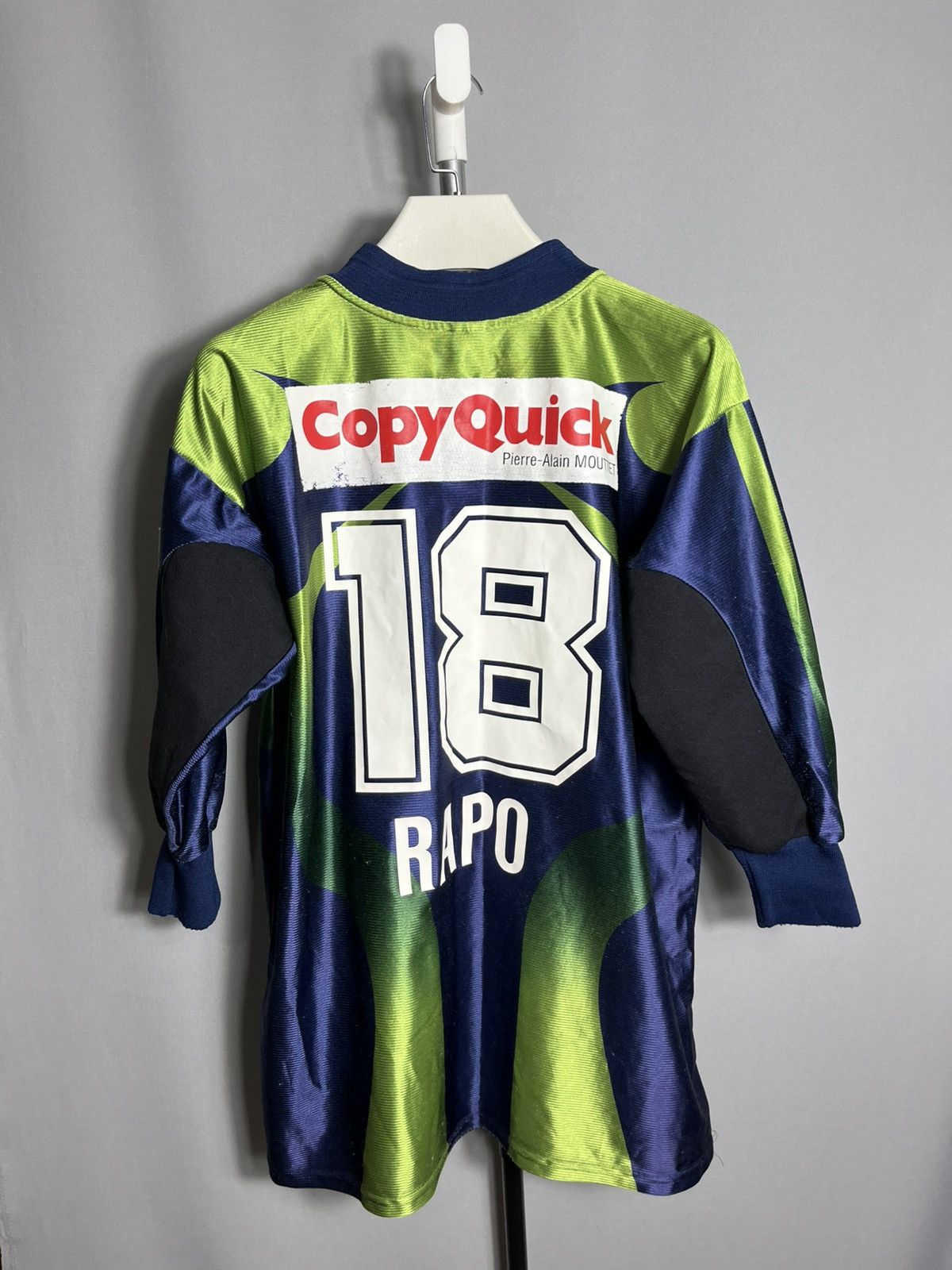 Adidas × Vintage lausanne 1999 2000 AWAY Matchworn SHIRT Goalkeeper Eric Rapo Size US XL / EU 56 / 4 - 8 Thumbnail