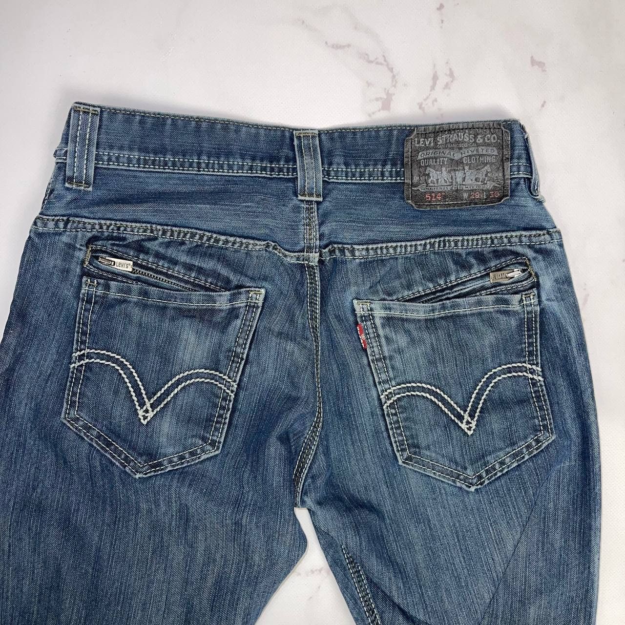 Levi's Vintage Clothing Levi`s vintage 514 baggy back pockets rare purple stitching Size US 29 - 13 Thumbnail